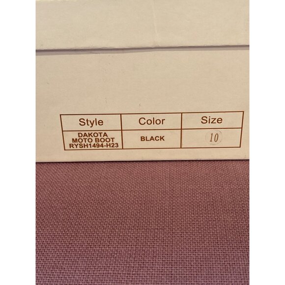 Raye Dakota Moto Boots in Black 10 with box Womens Leather - Picture 10 of 12